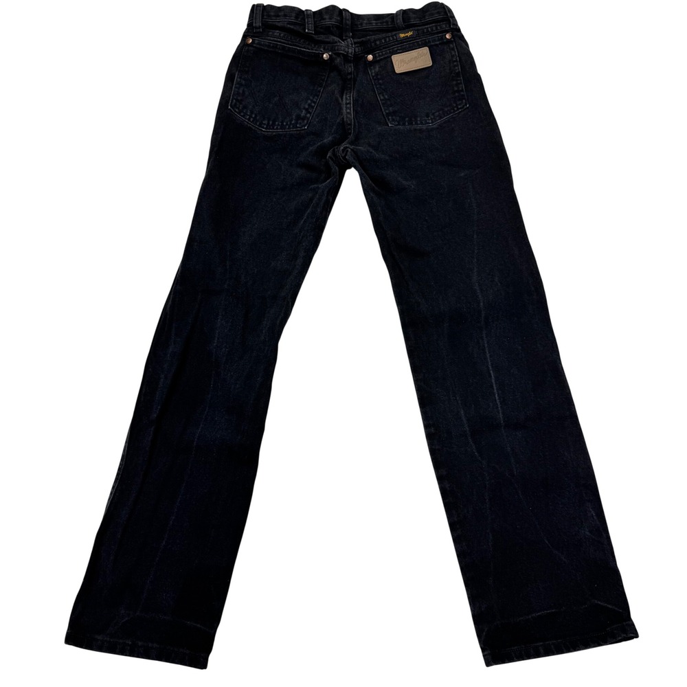 Wrangler Cowboy Cut Original Fit Black Denim Jeans Mens 29x32
